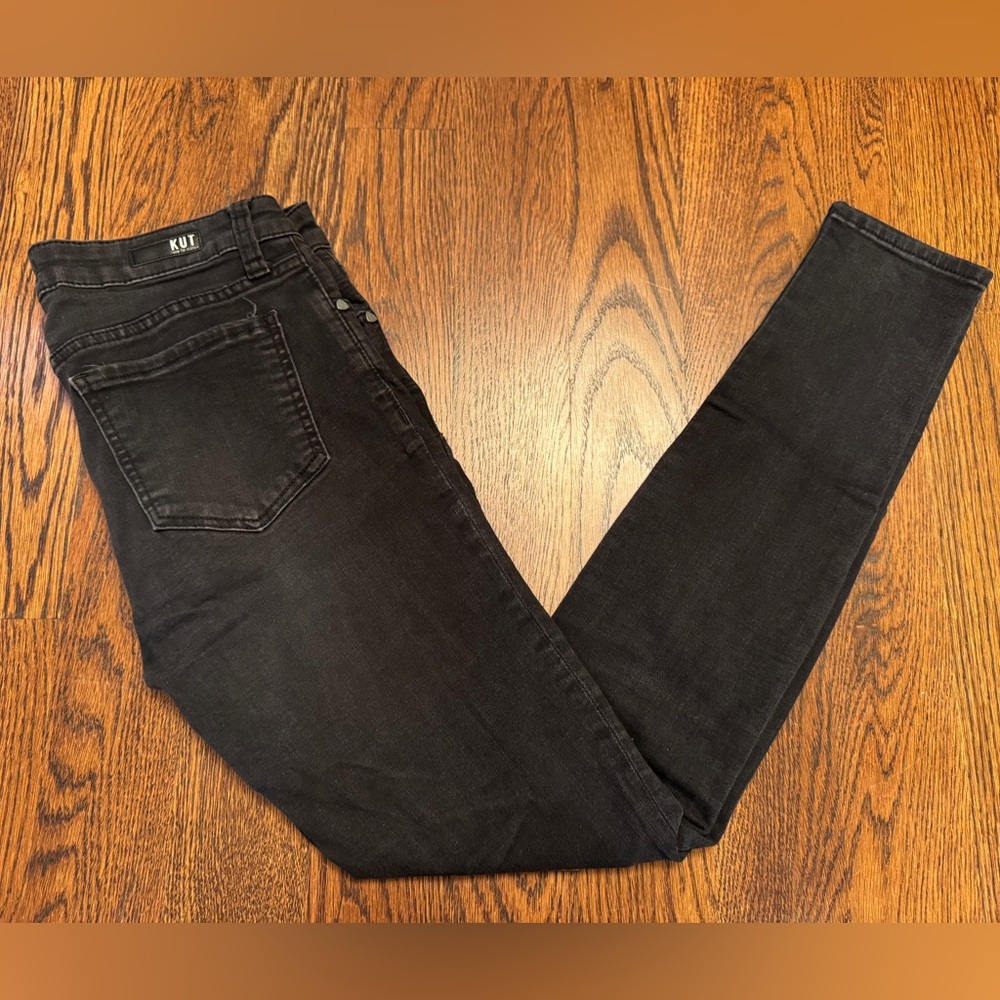 KUT women’s toothpick skinny jeans, vintage black wash
